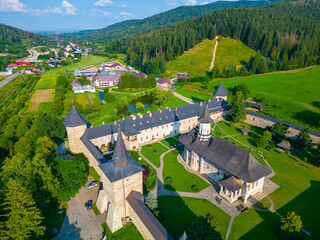 Summer at the Sucevita monastery in Romania