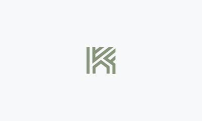 Obraz premium letter K monogram logo design vector illustration