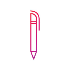 Pen, pencil Gradient Icon Vector Illustration