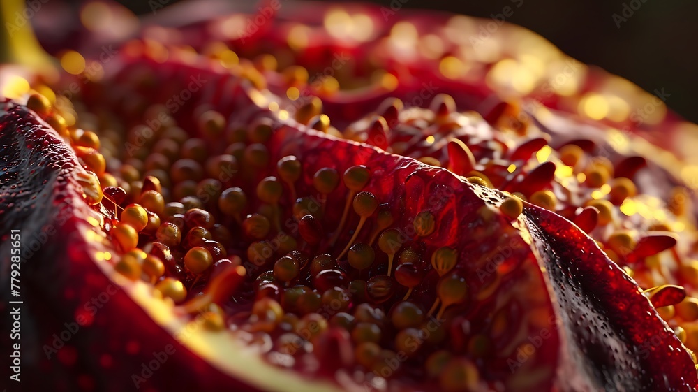 Poster textural intricacy: macro view of a fig