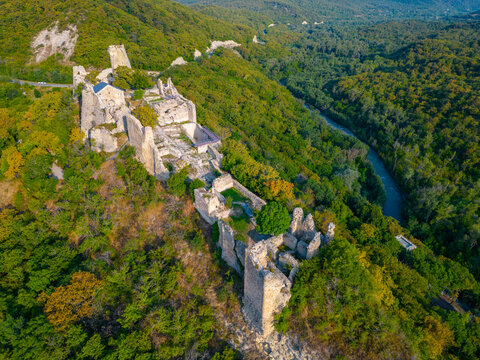 View of the Ujarma fortress in Georgia