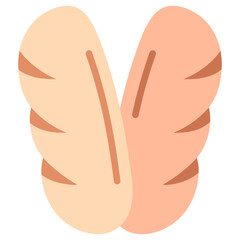 Bread Loaf multi color icon, relate to gastronomy theme. use for UI or UX kit, web and app development.