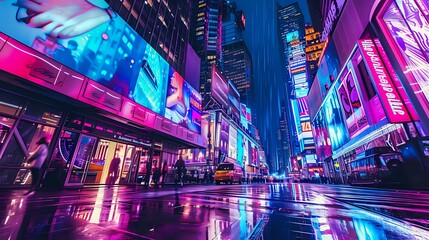 Obraz premium Skyline Chronicles: Exploring Tomorrow's City./n