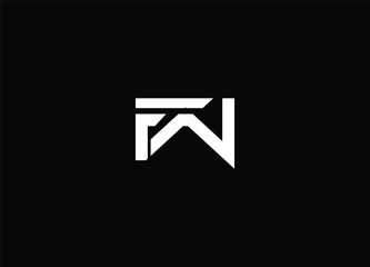 FN  Letter  logo initials logo design and  modern logo