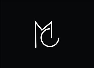 MC  Letter  logo initials logo design and  modern logo