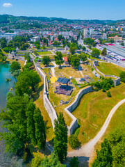 Panorama view of Kastel Fortress in Banja Luka, Bosnia and Herzegovina