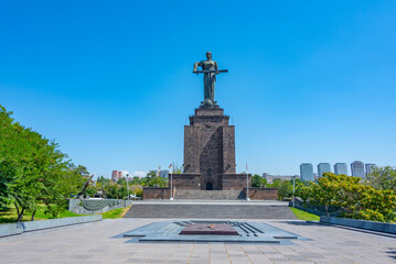 Mother Armenia Monument in Armenian capital Yerevan