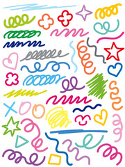 Line doodle collection