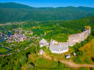 Fototapeta na wymiar Old Town Ostrovica and Kulen Vakuf in Bosnia and Herzegovina
