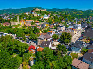 Fototapeta na wymiar Panorama of Bosnian town Jajce