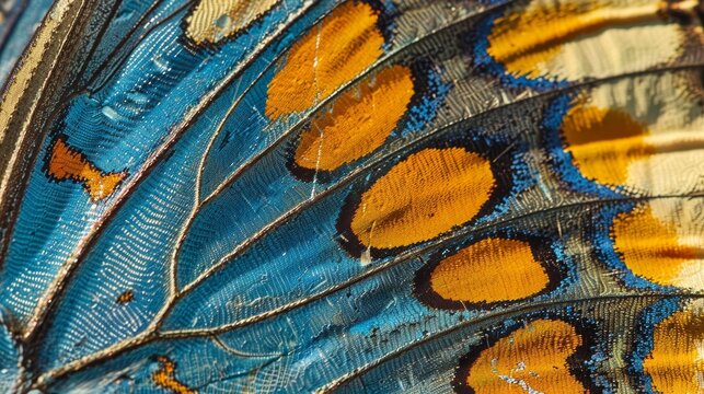 The intricate pattern of a butterflys wing  AI generated illustration