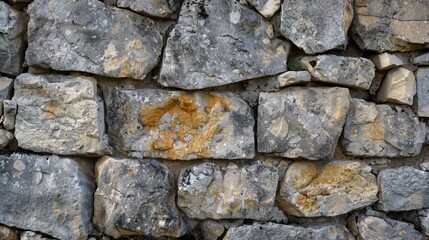 The texture of a weathered stone wall  AI generated illustration
