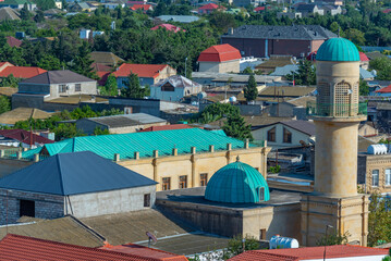 Residential neighborhood at Mardakan, Absheron peninsula in Azerbaijan