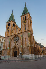 Sacred Heart Cathedral in Sarajevo, Bosnia and Herzegovina