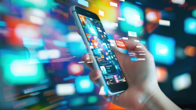 mobile phones featuring modern application features