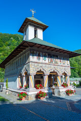 Summer day at Lainici Monastery in Romania