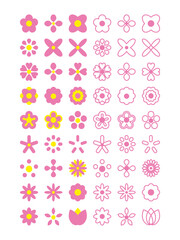 flower shape graphics