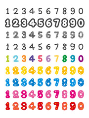 Illustration of numbers in various forms