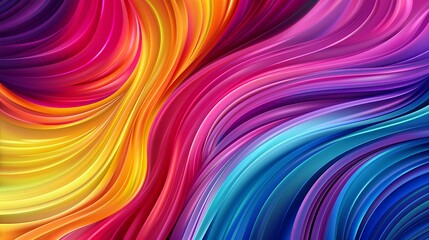 Fototapeta premium Vibrant Colorful Lines in Abstract Design