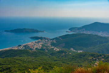 Panorama view of Budva in Montenegro