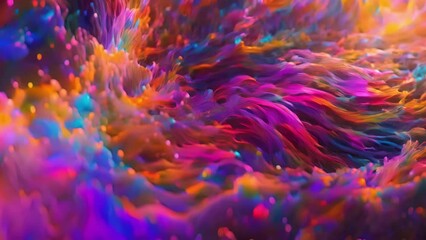 Vivid Swirls in Fluid Art Motion