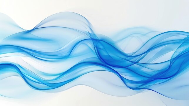 AI generated modern abstract background image of blue smoke
