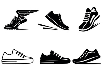 set of shoes icons