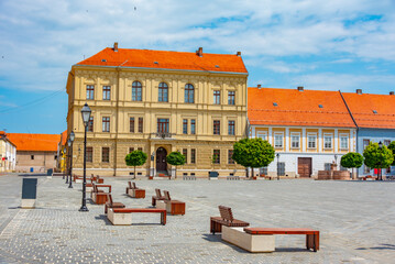 Holy Trinity square in the old town of Osijek, Croatia