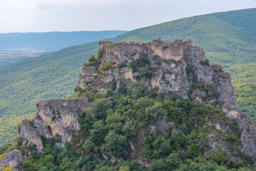 Panorama view of Khornabuji Castle in Georgia