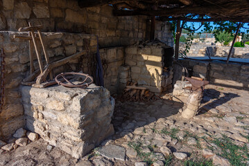 Historical buildings at Qala Ethnographic Complex in Azerbaijan