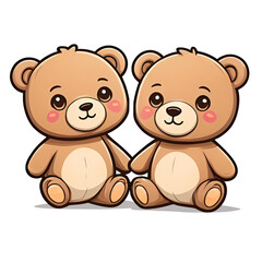 Cute teddy bear clipart neutral colors for kids easy drawing cute baby for t-shirt