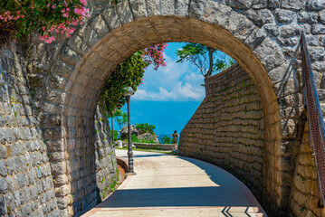 Seaside promenade at Herceg Novi in Montenegro © dudlajzov