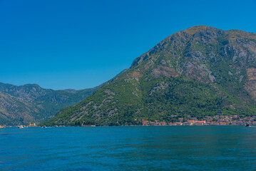 Perast town in Montenegro situated at Boka Kotorska bay