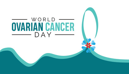 world ovarian cancer day observed every year in May. Template for background, banner, card, poster with text inscription. - obrazy, fototapety, plakaty
