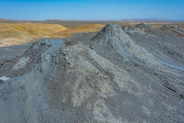 Qobustan mud volcanoes in Azerbaijan