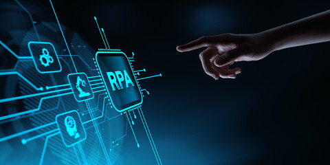 RPA - Robotic Process Automation. Automation and business management, transformation, technology - 779317443