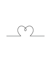heart line art, vector best line icon.
