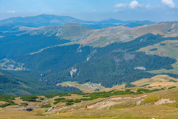 Fototapeta na wymiar Summer day at Bucegi mountains in Romania