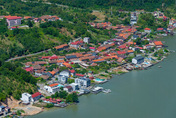 Panorama view of Orsova Village in Romania