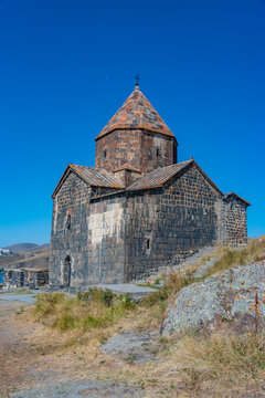 Sunny day at Sevanavank church in Armenia