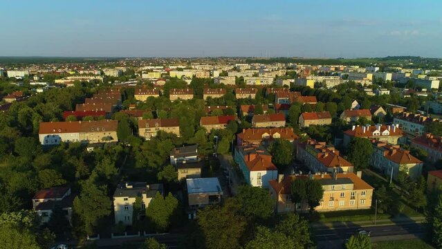 Beautiful Panorama House Estate Ostrow Wielkopolski Krajobraz Aerial View Poland