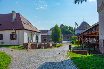 Summer day at the citadel of Targu Mures in Romania - obrazy, fototapety, plakaty