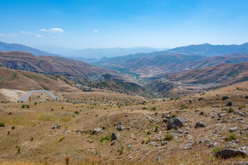 Fototapeta na wymiar Panorama view of Selim pass in Armenia