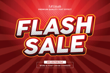 Flash Sale Editable Text Effect Font Style Template - obrazy, fototapety, plakaty