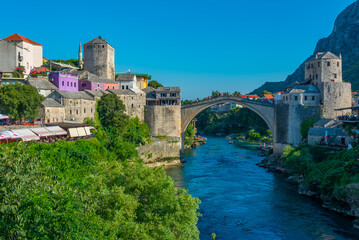 Old Mostar bridge in Bosnia and Herzegovina