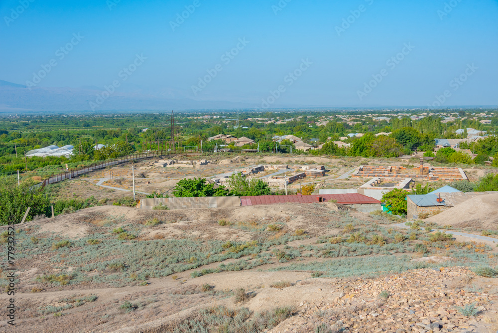 Canvas Prints ruins of ancient dvin in armenia