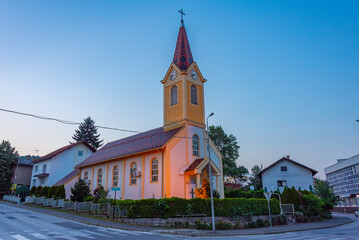 Fototapeta na wymiar Church of the Sacred Heart of Jesus in Doboj, Bosnia and Herzegovina