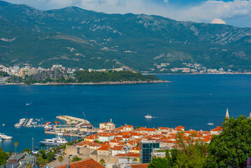 Panorama view of Budva in Montenegro