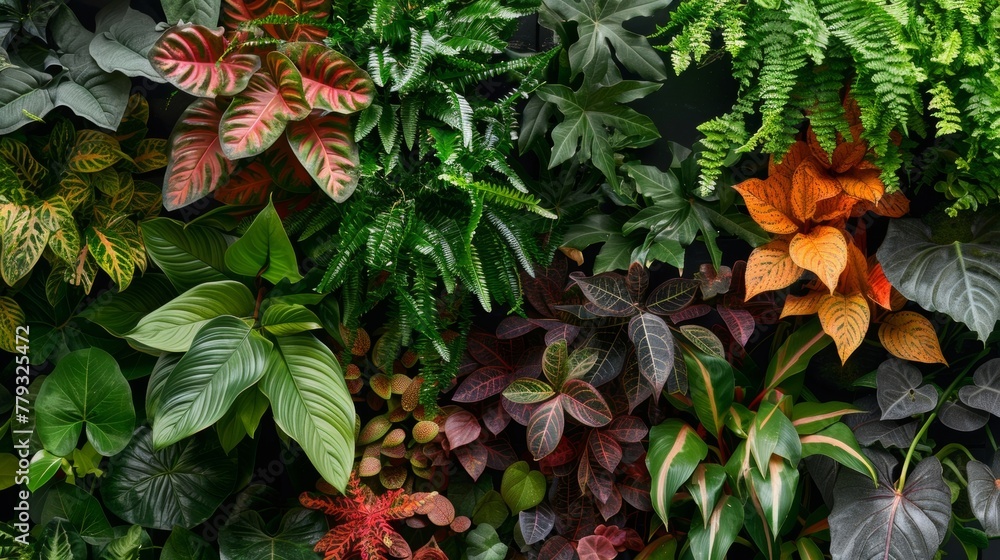 Poster the carefully curated selection of plants in the living wall adds texture and depth to the room crea