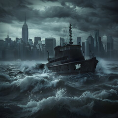 The Financial Storm: Symbolic Representation of the MF Global Collapse